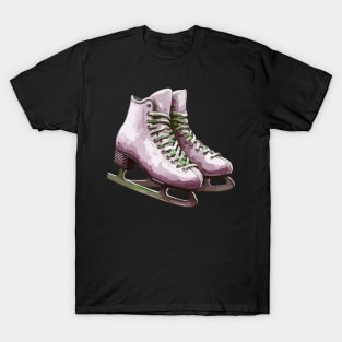 Pink Ice Skating Boots T-Shirt